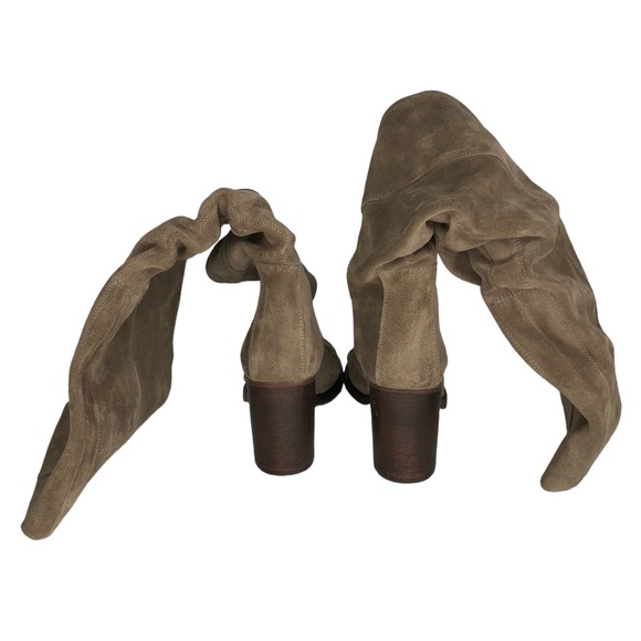 🆕 Free People Elle Mushroom Suede Knee High Tall Slouch Boot - Picture 9 of 14